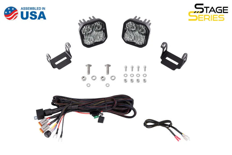 Diode Dynamics 2021 Ford Bronco Sport SS3 LED Ditch Light Kit - White Combo - Installation View