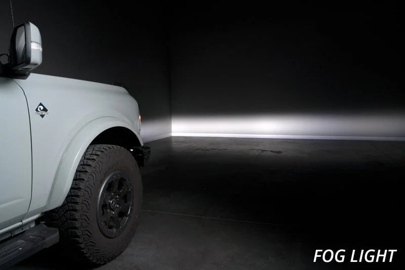 Diode Dynamics 2021 Ford Bronco Stage Series Fog Pocket Kit - White Pro - Installation View