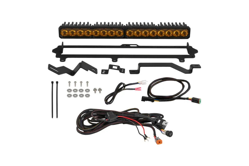 Diode Dynamics 2022-2026 Toyota Tundra Pro Grille SS20 Sport LED Kit Yellow Combo 3000K - Main Product View