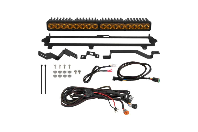 Diode Dynamics 2022-2026 Toyota Tundra Pro Grille SS20 Sport LED Kit Yellow Driving 3000K - Main Product View
