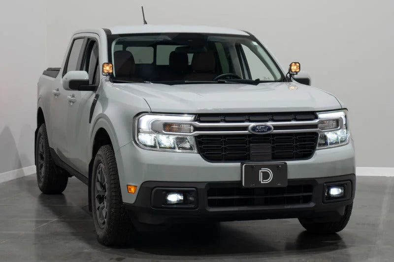 Diode Dynamics 2022+ Ford Maverick Elite Series Add-On LED Fog Light Kit Yellow - Additional View 7