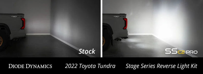 Diode Dynamics 2022 Toyota Tundra C2 Pro Stage Series Reverse Light Kit - Back View