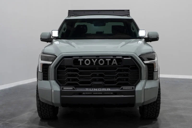 Diode Dynamics 2022 Toyota Tundra C2 Sport Stage Series Ditch Light Kit - White Combo - Installation View