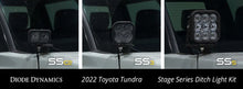 Load image into Gallery viewer, Diode Dynamics 2022 Toyota Tundra SS3 Pro Stage Series Ditch Light Kit - White Combo - Additional View 7
