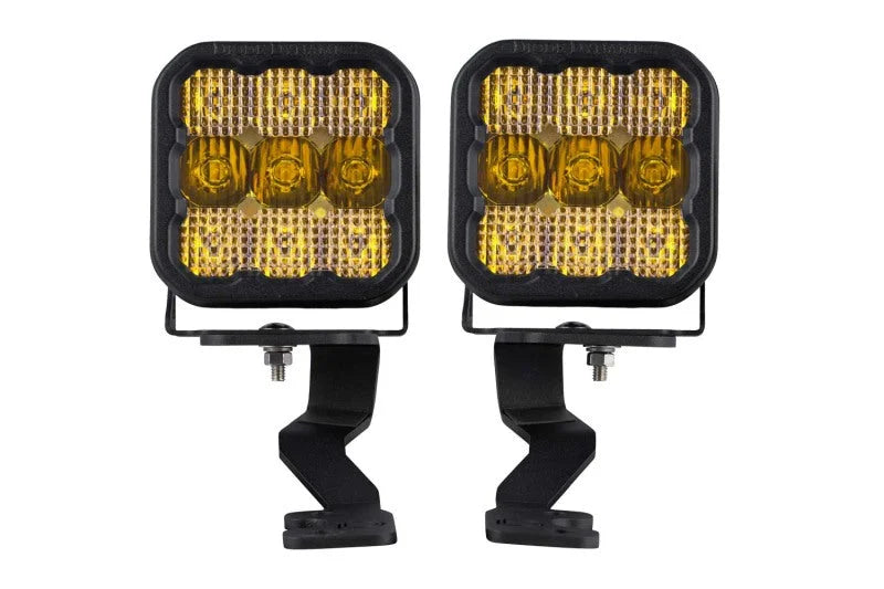 Diode Dynamics 2022 Toyota Tundra SS5 Pro Stage Series Ditch Light Kit - Yellow Combo - Main Product View