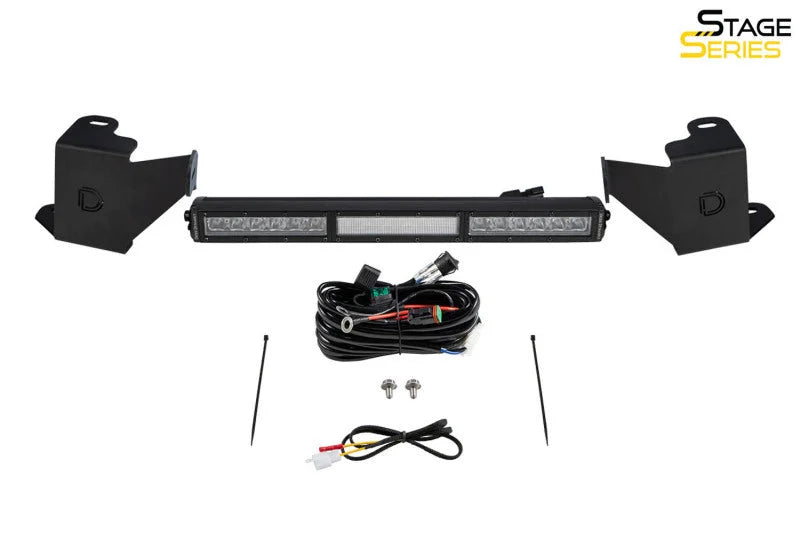 Diode Dynamics 2022 Toyota Tundra Stealth Bumper Bracket Kit - Side View