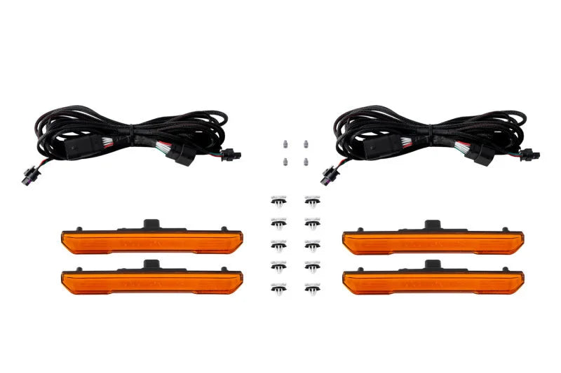 Diode Dynamics 2024 GMC Sierra/Canyon LED Sequential Sidemarkers - Amber - Main Product View