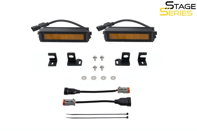 Diode Dynamics 2024+ Toyota Tacoma SS6 LED Stage Series Fog Light Kit - Installation View