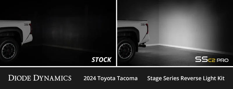 Diode Dynamics 2024+ Toyota Tacoma Stage Series Reverse Light Kit - C2 Sport - Installation View