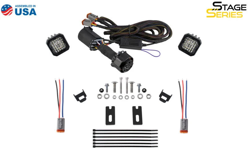Diode Dynamics 2024+ Toyota Tacoma Stage Series Reverse Light Kit Brackets - Side View