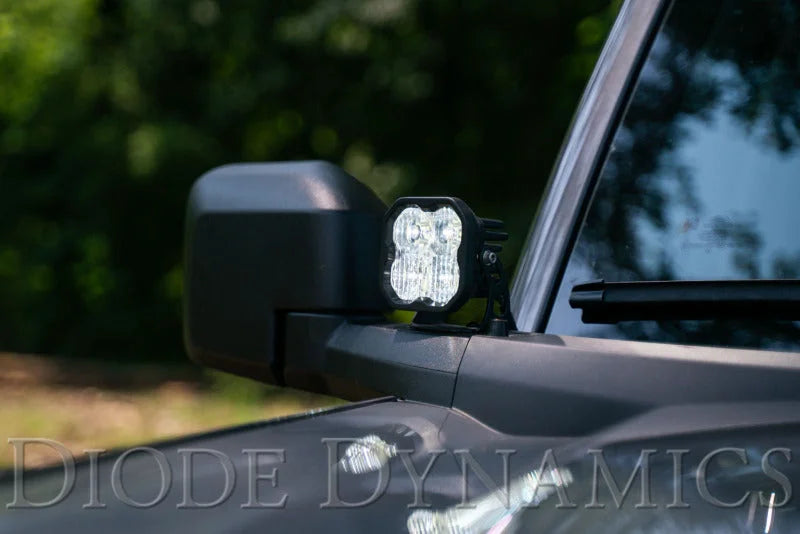 Diode Dynamics 21-22 Ford Bronco SS3 LED Ditch Light Kit - Sport Yellow Combo - Side View