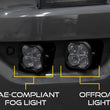 Load image into Gallery viewer, Diode Dynamics 21-22 Ford F-150 SS3 LED Fog Pocket Kit - Yellow Sport - Back View