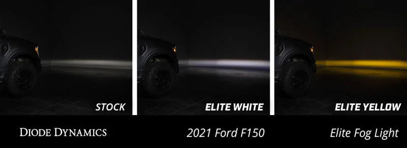 Diode Dynamics 21-23 Ford F-150 Elite Fog Lamps - Yellow - Additional View 9