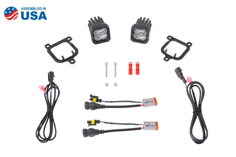 Diode Dynamics 21-24 Ford Bronco Sport SSC1 LED Fog Light Kit - Side View