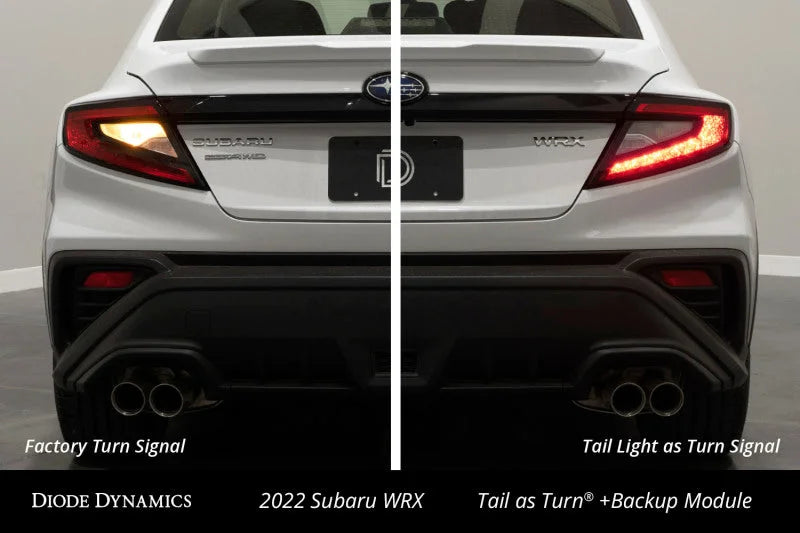 Diode Dynamics 22-23 Subaru WRX Tail as Turn w/ Backup Module - Back View