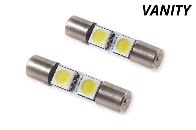 Diode Dynamics 28mm SMF1 LED Bulb - Amber (Pair) - Side View