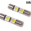 Load image into Gallery viewer, Diode Dynamics 28mm SMF2 LED Bulb - Red Set of 4 - Back View