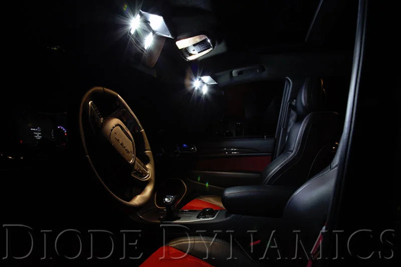 Diode Dynamics 28mm SMF2 LED Bulb - Red Set of 4 - Installation View
