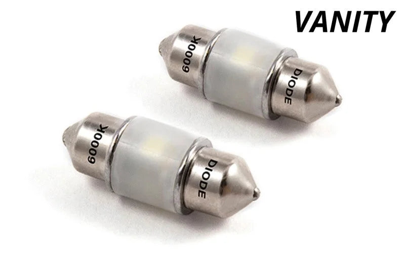 Diode Dynamics 29mm HP6 LED Bulb - Blue (Pair) - Back View