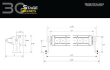 Load image into Gallery viewer, Diode Dynamics 30 In LED Light Bar Single Row Straight - Amber Combo Each Stage Series - Additional View 5