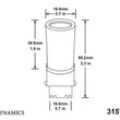 Load image into Gallery viewer, Diode Dynamics 3157 LED Bulb HP48 LED - Red (Single) - Back View