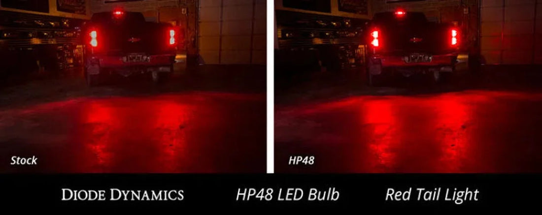 Diode Dynamics 3157 LED Bulb HP48 LED - Red (Single) - Installation View
