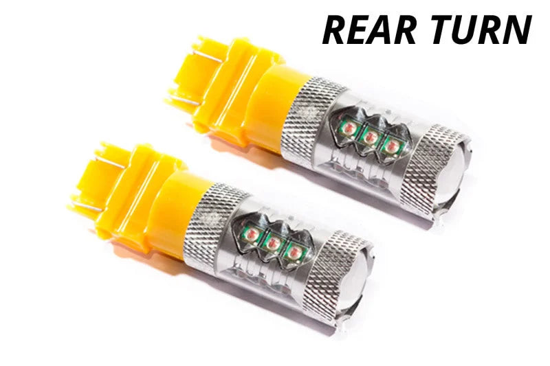 Diode Dynamics 3157 LED Bulb XP80 LED - Red (Pair) - Side View