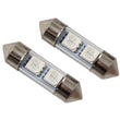 Load image into Gallery viewer, Diode Dynamics 31mm SMF2 LED Bulb - Green (Pair) - Main Product View