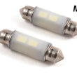 Load image into Gallery viewer, Diode Dynamics 39mm HP6 LED Bulb LED - Red (Pair) - Back View