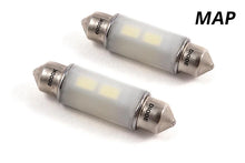 Load image into Gallery viewer, Diode Dynamics 39mm SMF2 LED Bulb - Green (Pair) - Back View