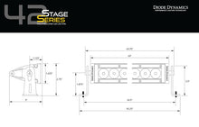 Load image into Gallery viewer, Diode Dynamics 42 In LED Light Bar Single Row Straight Clear Combo Each Stage Series - Additional View 5