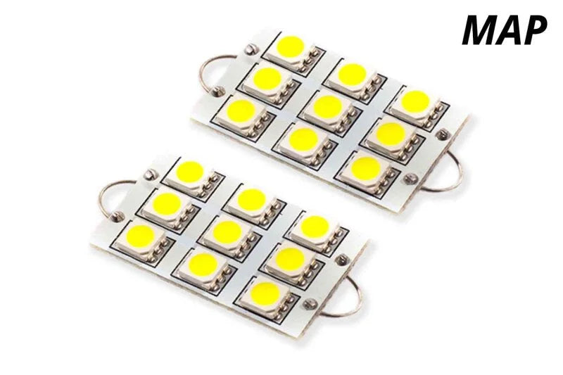 Diode Dynamics 44mm SML9 LED Bulb - Amber (Pair) - Side View