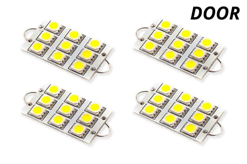 Diode Dynamics 44mm SML9 LED Bulb - Blue Set of 4 - Side View