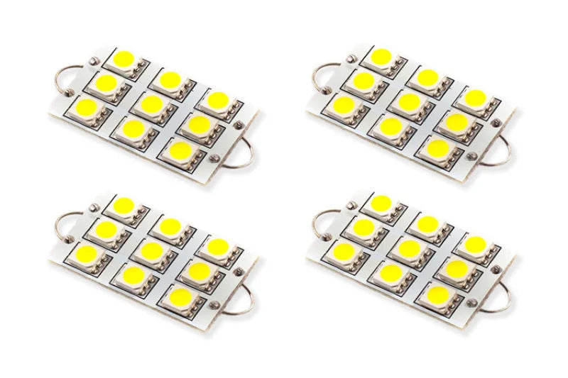 Diode Dynamics 44mm SML9 LED Bulb - Cool - White Set of 4 - Main Product View