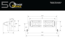 Load image into Gallery viewer, Diode Dynamics 50 In LED Light Bar Single Row Straight - Amber Combo Each Stage Series - Installation View
