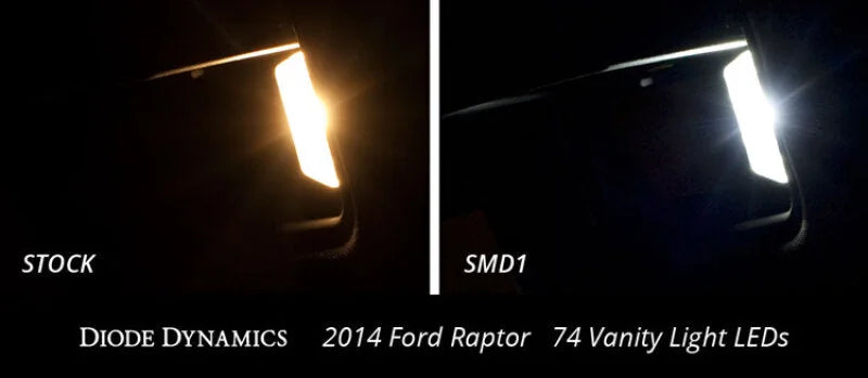 Diode Dynamics 74 SMD1 LED Bulb Warm - White (Pair) - Installation View