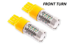 Load image into Gallery viewer, Diode Dynamics 7443 LED Bulb HP11 LED - Amber (Pair) - Side View