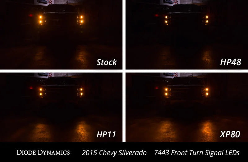 Diode Dynamics 7443 LED Bulb HP11 LED - Amber Set of 4 - Additional View 6
