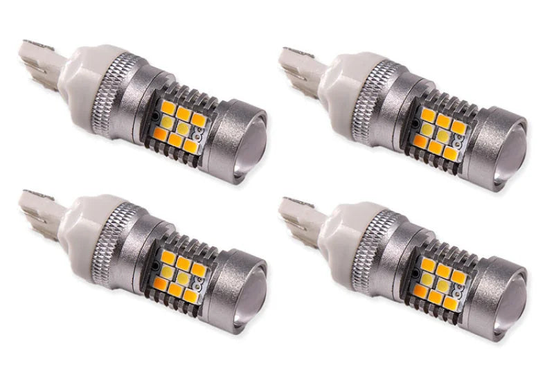 Diode Dynamics 7443 LED Bulb HP24 LED - Cool - White Switchback Set of 4 - Main Product View