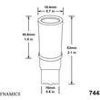Load image into Gallery viewer, Diode Dynamics 7443 LED Bulb HP48 LED - Amber (Single) - Side View