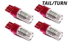 Load image into Gallery viewer, Diode Dynamics 7443 LED Bulb XP80 LED - Red Set of 4 - Side View