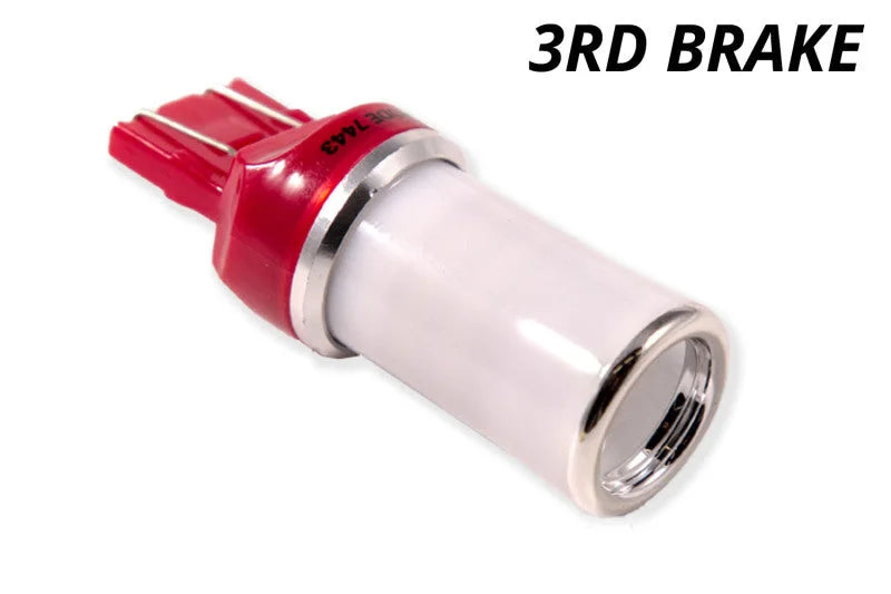 Diode Dynamics 7443 LED Bulb XP80 LED - Red (Single) - Side View