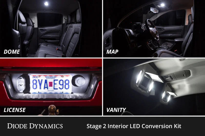 Diode Dynamics 98-06 Chevrolet Silverado Interior LED Kit Cool White Stage 1 - Side View