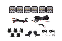 Load image into Gallery viewer, Diode Dynamics Bronco SS5 6-Pod CrossLink Grille Lightbar Kit Sport - White Combo - Main Product View