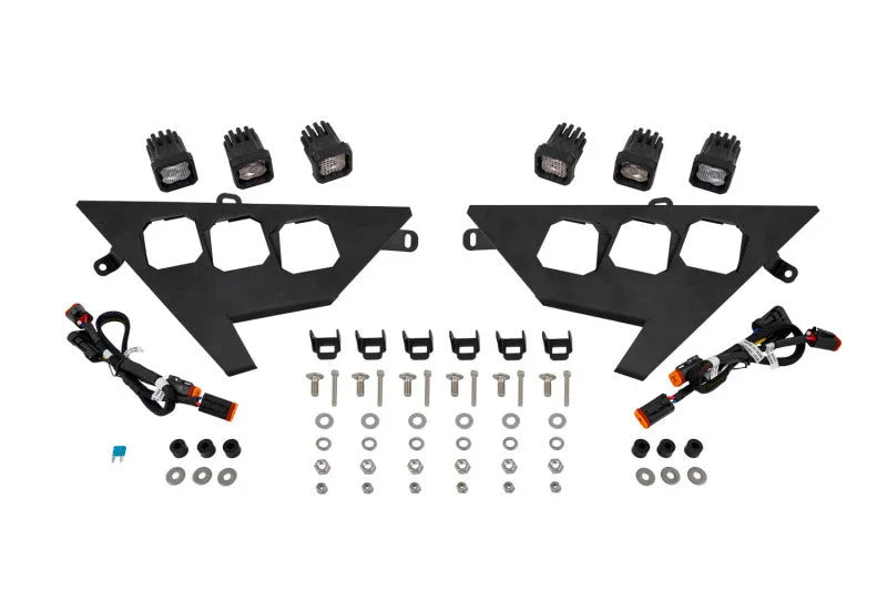 Diode Dynamics C1 Headlamp Kit Sport - White ABL (Pair) fits 2020-Present Polaris RZR PRO XP - Main Product View