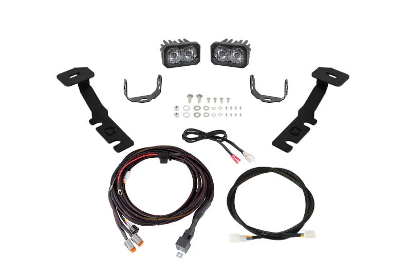 Diode Dynamics C2 2.0 LED Ditch Light Kit - Pro White Combo/Driving fits 2019-2025 Toyota RAV4 - Main Product View