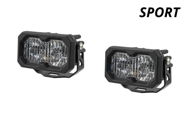 Diode Dynamics C2 2.0 Sport White SAE Driving Standard ABL (pair) - Side View