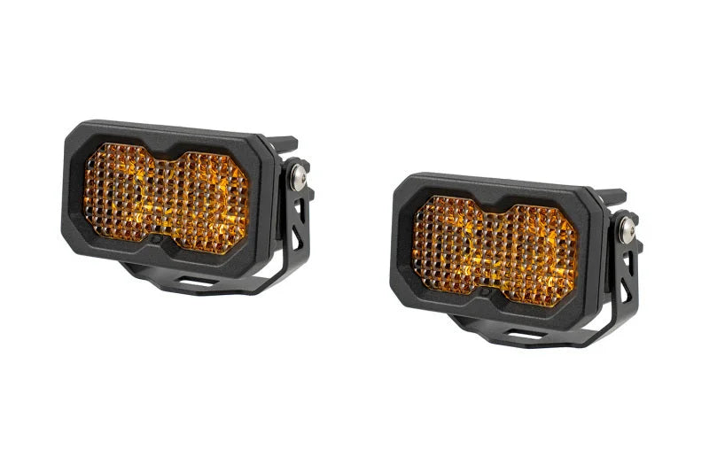 Diode Dynamics C2 2.0 Sport Yellow Flood Standard ABL (pair) - Main Product View