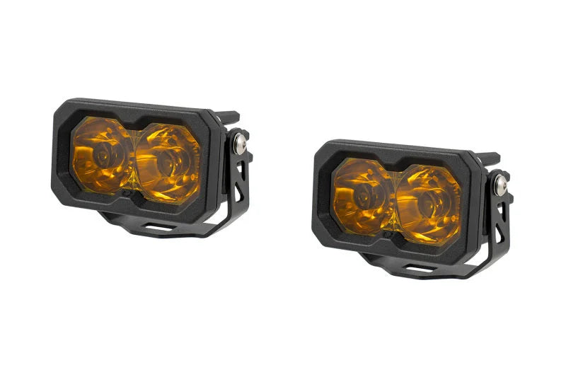 Diode Dynamics C2 2.0 Sport Yellow Spot Standard ABL (pair) - Main Product View