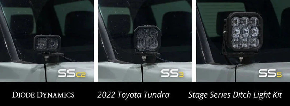 Diode Dynamics 2022 Toyota Tundra C2 Pro Stage Series Ditch Light Kit- Yellow Combo - Additional View 7